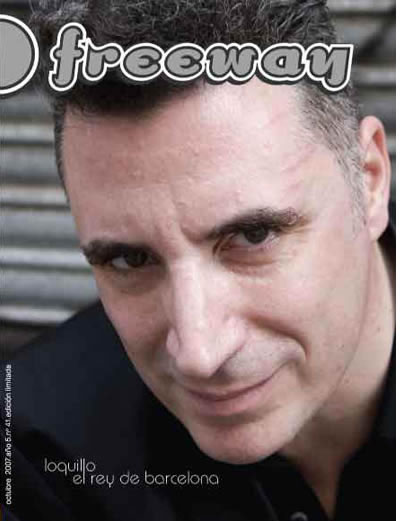 Loquillo en la portada de la revista uruguaya Freeway